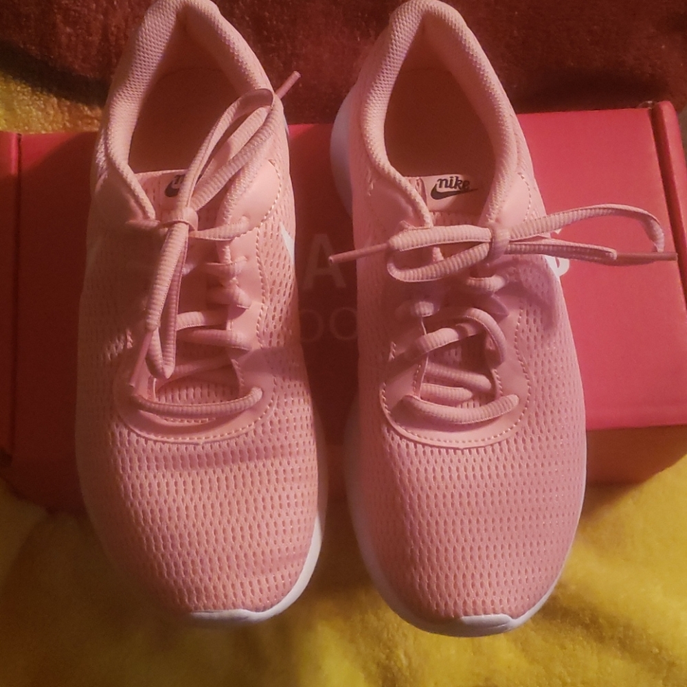 Pink Nike shoes